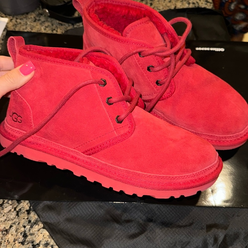 Red Ugg Boots, Size 8, New Condition - image 1